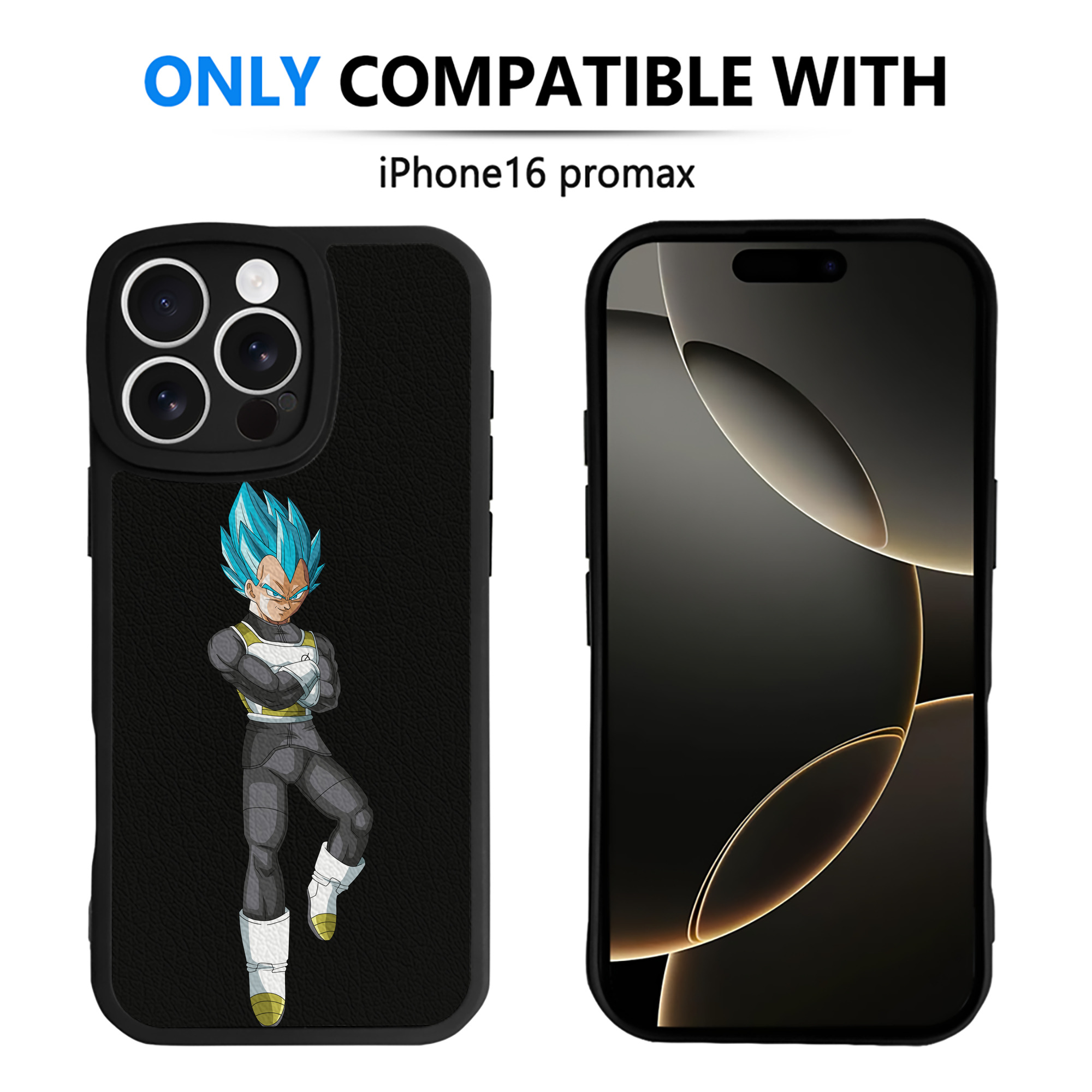 （画像用） ドラゴンボール ベジータ四世（Bejīta Yonsei）DRAGON BALL Vegeta IV 【iPhone 16シリーズ対応】シリコンスマホケース（レザー調） 材質：シリコン